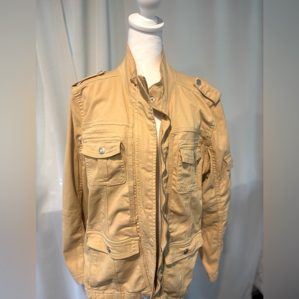 Kensie Jeans Light Weight Zip Up Utility Jacket size 1X